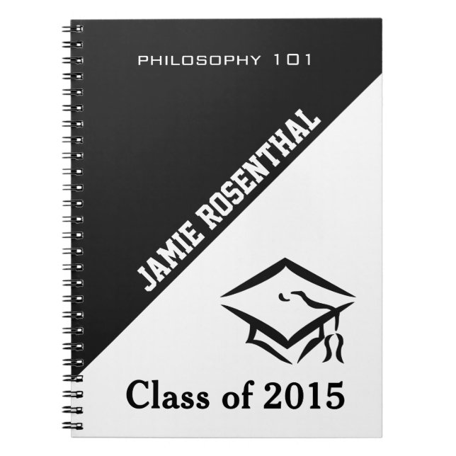 Klasse von (jedes Jahr) benutzerdefiniertem Texthe Notizblock (Vorderseite)