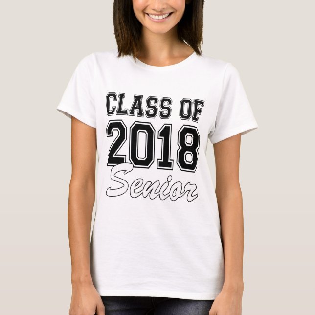Klasse von Senior 2018 T-Shirt (Vorderseite)