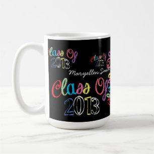 Klasse von Tafel-Typografie-Tasse 2013 Kaffeetasse
