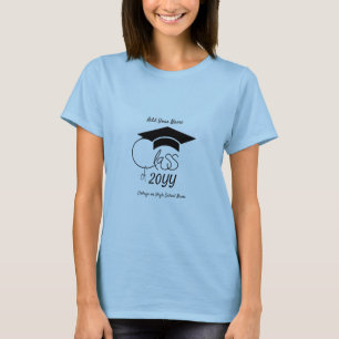 Klasse von... und inspirierendes Zitat-Schwarz-Des T-Shirt