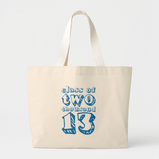 Klasse von zwei tausend 13 - Blau Jumbo Stoffbeutel (Vorne)