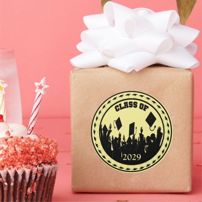 Klasse wählen Jahr und Farbe Runder Aufkleber (Party)