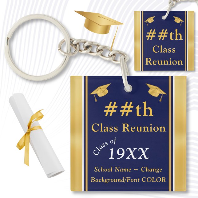 Klasse-Wiedersehen-Geschenkideen, Class-Wiedersehe Schlüsselanhänger (50 Year Class Reunion Souvenirs. Nice, Class Reunion Gift Ideas. 50th Class Reunion Party Favors.)