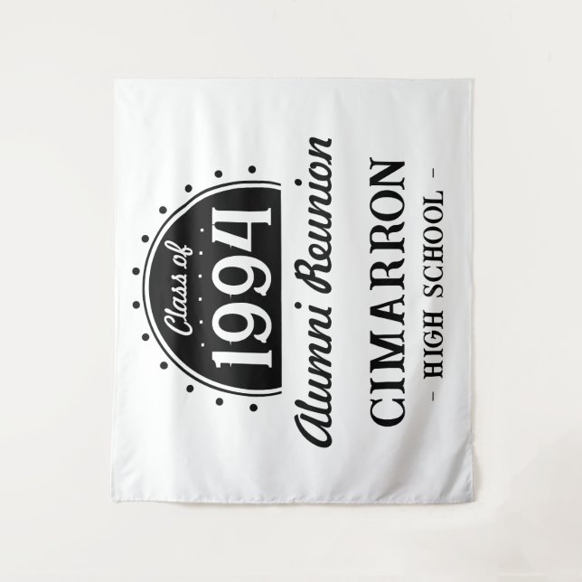 Klasse-Wiedersehen Jährliche Auflage Wandteppich (Vorderseite)