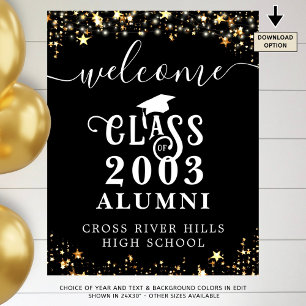 Klasse Wiedersehen Welcome Class Year Alumni Typog Poster