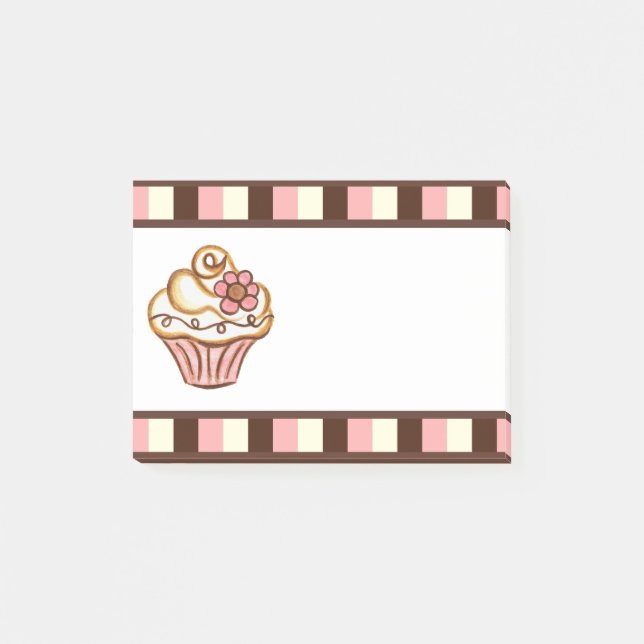 Klassen Cupcake Geschäft Post It Notizen  (Vorderseite)