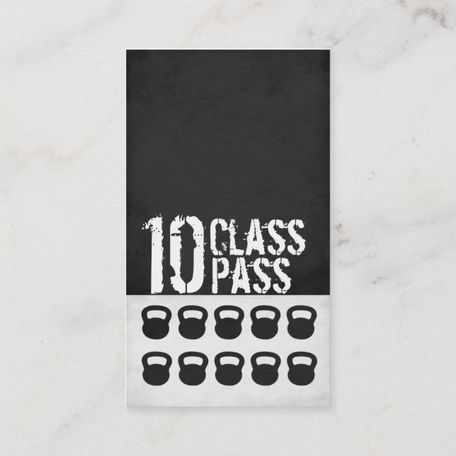 Klassen-Durchlauf-Karte der Treuekarte (Rückseite)