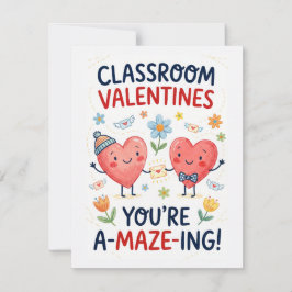 Klassen-Valentinskarte – Du bist LABYRINTH-tisch Feiertagskarte