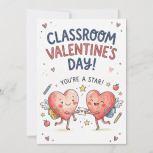 Klassen-Valentinstagskarte – Du bist ein Stern Feiertagskarte