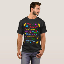 Klassen von geheimen Informationen lustig elegant T-Shirt