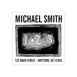 Klassenadresse für Math-Lehrer-Matchbrett Gummistempel