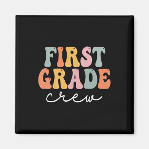 Klassenbesatzung Retro Groovy Vintage Erster Schul Magnet
