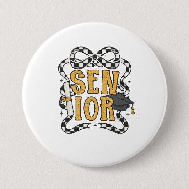 Klassendesign für Senior-Abschluss 🎓 ✨ Button (Vorderseite)