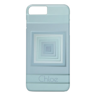 Klassengeometrische Quadrate (leichte Blues) Case-Mate iPhone Hülle