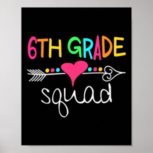 Klassenkameraden 6. Klasse Sechste Lehrerin Schüle Poster