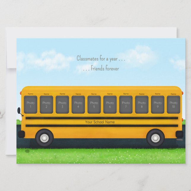 Klassenkameraden & Freunde Gelbe Schulbus 10 Fotos (Vorderseite)