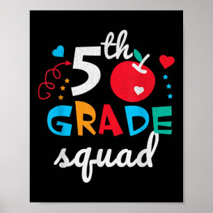 Klassenkameraden Jungen Mädchen Lehrer Süß Zurück Poster