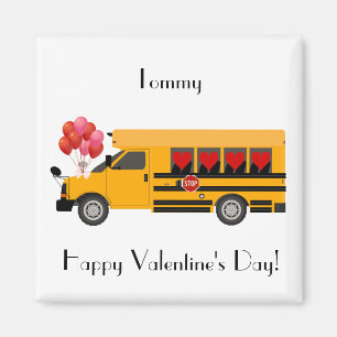 Klassenkameraden Valentine's Day Magnet School Bus