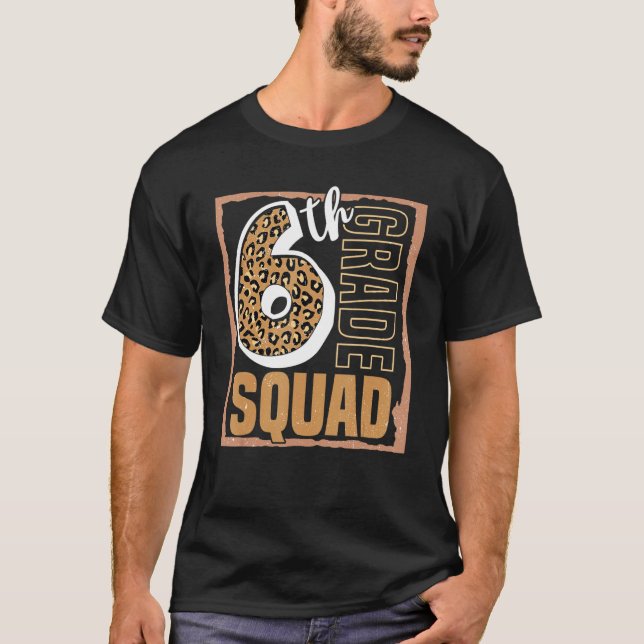 Klassenkameradengruppe Leopard Lehrer Schüler der  T-Shirt (Vorderseite)