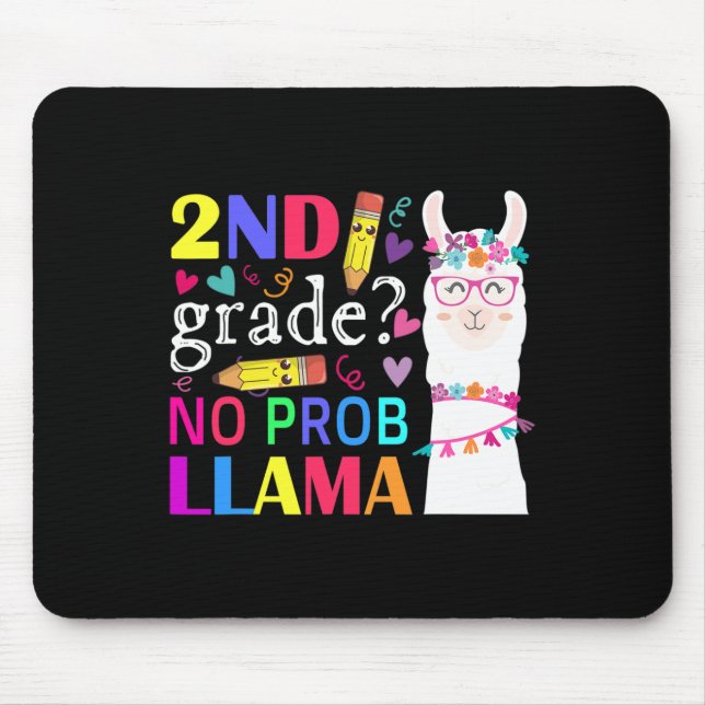 Klassenlehrer der 2. Klasse Kein Prob-Llama-Schüle Mousepad (Vorne)