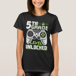Klassenniveau freigeschaltetes Videospiel Zurück z T-Shirt