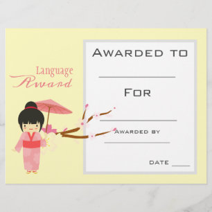 Klassenpreis für japanische Sprachschüler