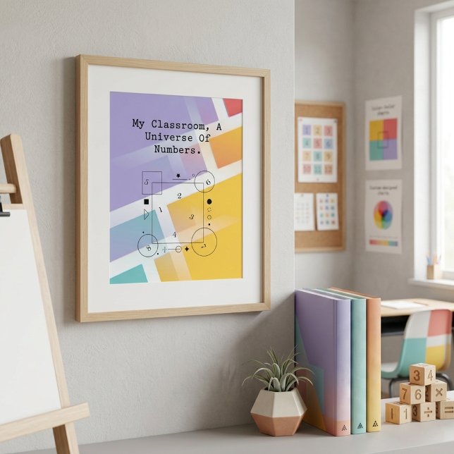 Klassenraum Universum der Zahlen | Mathewelt Poster (Von Creator hochgeladen)