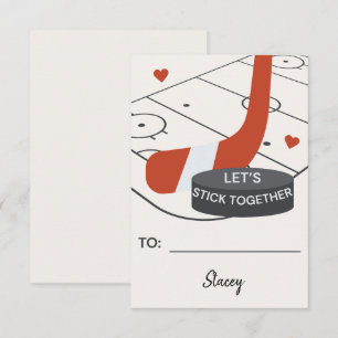 Klassenraum Valentinstag Hockey "Lass uns zusammen