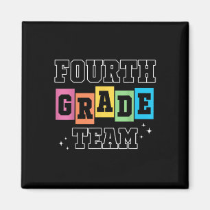 Klassenteam der vierten Klasse 4. Klasse Retro Ers Magnet