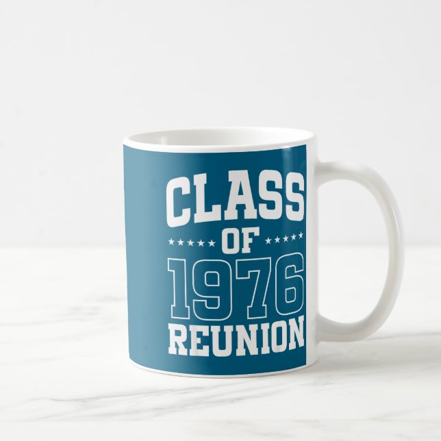 Klassentreffen 1976 Hemd 50 Alumni Kaffeetasse (Rechts)