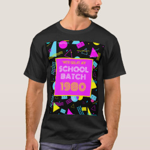 Klassentreffen Retro-Schule im Stil der 80er Jahre T-Shirt