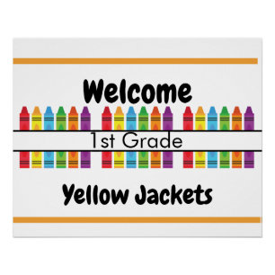 Klassenzimmer-Banner Poster