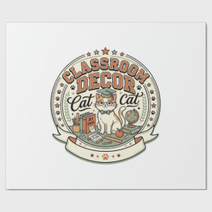 Klassenzimmer Dekor Katze Klassenzimmer Dekor Katz Geschenkpapier
