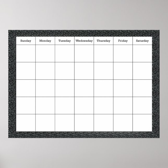 Klassenzimmer-Kalender Poster (Vorne)