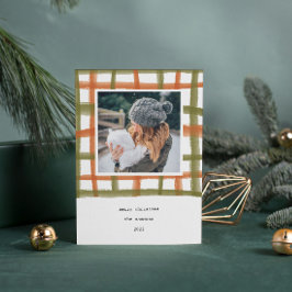 Klassenzimmer Kariert Urlaubsfotokarte | A Feiertagskarte