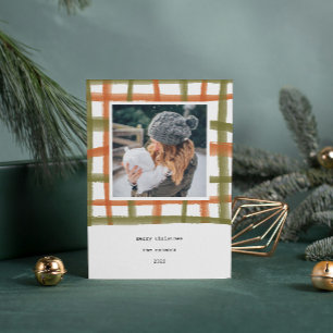 Klassenzimmer Kariert Urlaubsfotokarte A Feiertagskarte