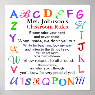 Klassenzimmer ordnet # 2 durch SRF an Poster