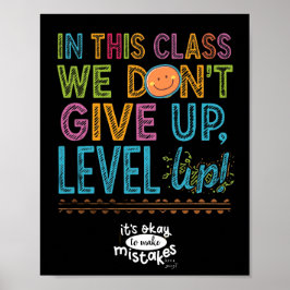 KLASSENZIMMER-POSTER 'LEVEL UP' POSTER