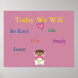 Klassenzimmer Regeln Poster