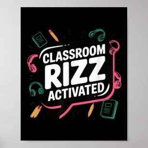 Klassenzimmer-Rizz aktiviert, Gen Z Alpha, Zurück Poster