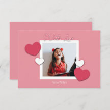 Klassenzimmer Valentines Herzkamera Foto-Karte