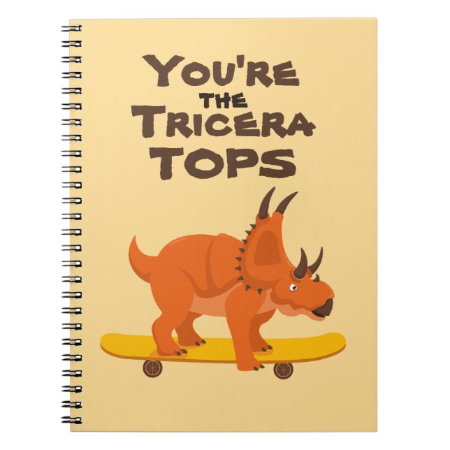 Klassenzimmer Valentines lustige niedliche Dinosau Notizblock (Vorderseite)