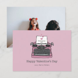 Klassenzimmer Valentines nur meine Fotokarte Dankeskarte