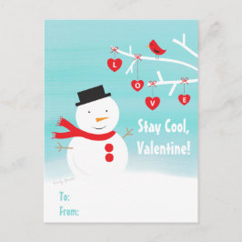 Klassenzimmer-Valentinsgrüße für Feiertagspostkarte