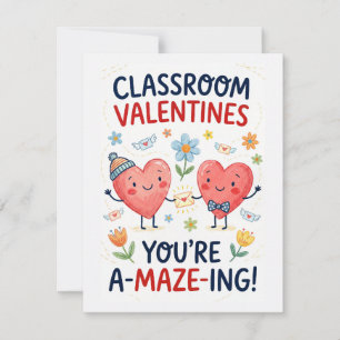 Klassenzimmer Valentinskarte – DU BIST LABYRINTH-I Feiertagskarte