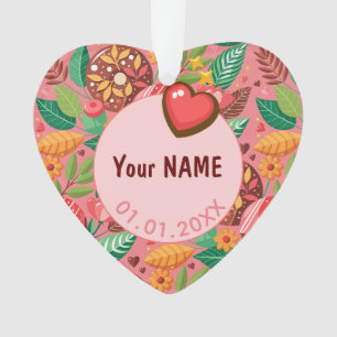 Klassenzimmer Valentinstag Donut-Blume Personalisi Ornament