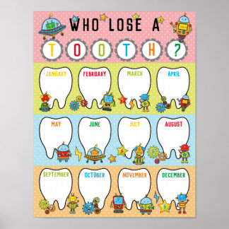 Klassenzimmertooth-Tally-Chart-Poster im Thema Rob Poster