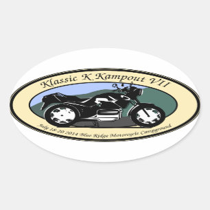 Klassic K Kampout VII Ovaler Aufkleber