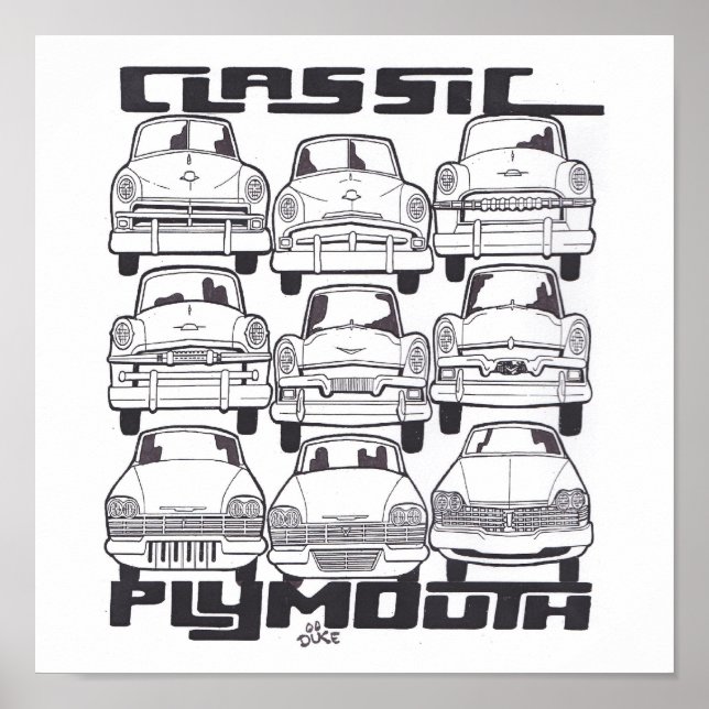 KLASSIC PLYMOUTH POSTER (Vorne)