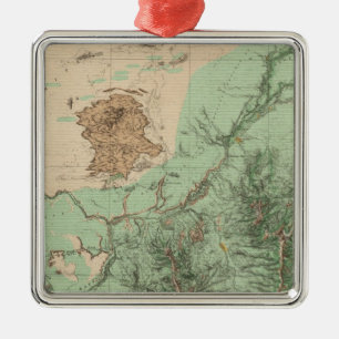 Klassifikations-Karte des Land-32C Silbernes Ornament